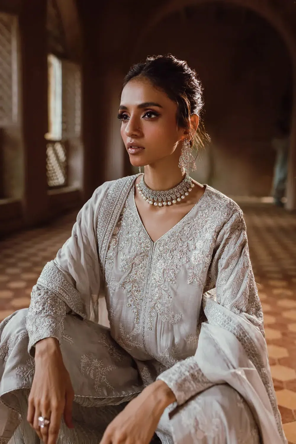 Azure | Embroidered Formals | Snowfall