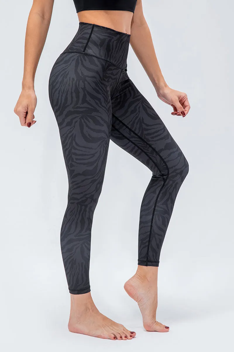 Printed High-Waist Yoga Leggings