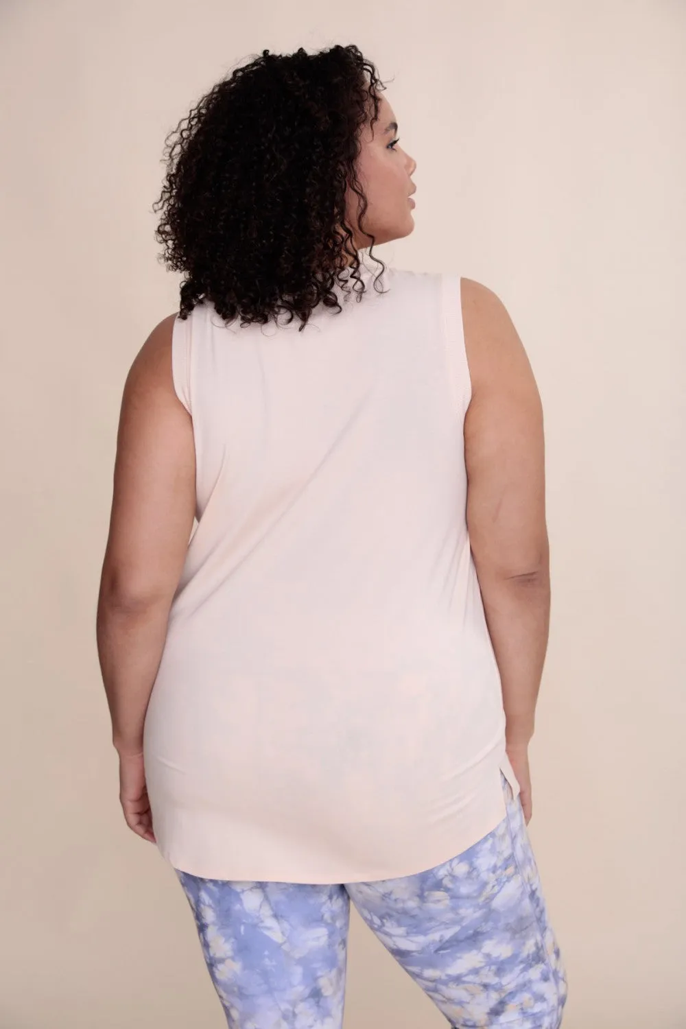 Time To Go Muscle Tank - Light Peach
